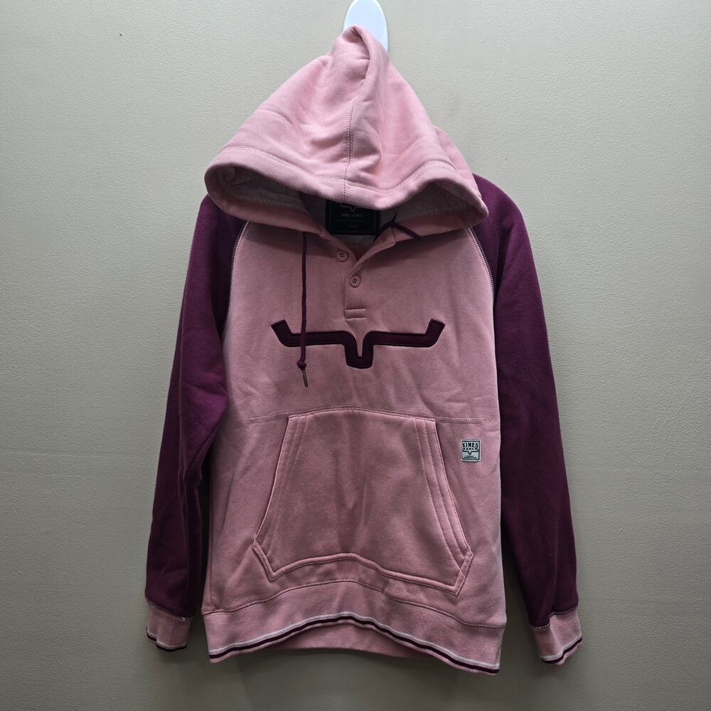 Kimes Ranch Summer Love Hoodie Sweatshirt Size Small Burgundy Maroon Pink Rodeo